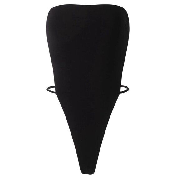 Tiger Mist New Solid Black Finian Strapless Bodysuit Xs - Picture 6 of 13